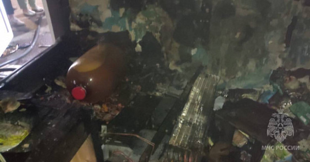 В Иванове на Дунаева сгорел магазин